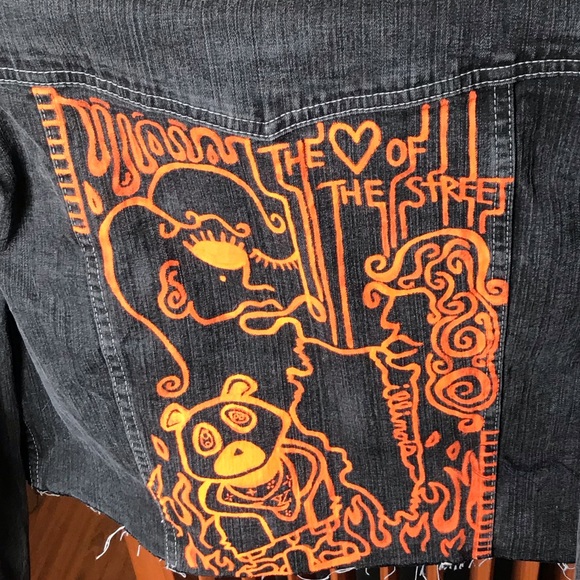 A BLIZZY custom “Heart of the Streets” Jean Jacket - Picture 3 of 3